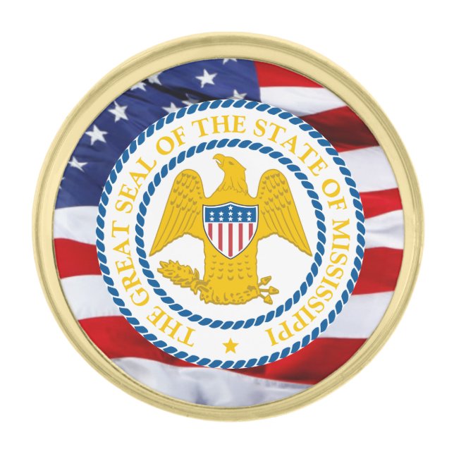 Mississippi Great Seal Lapel Pin (Front)