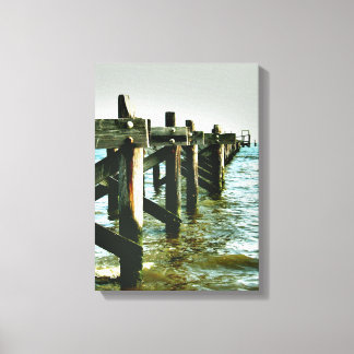 Mississippi Gulf Coast Fishing Pier Wall Canvas