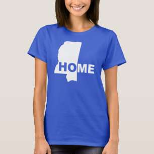 Mississippi Home Away From State T-Shirt Tees