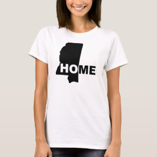 Mississippi Home Away From State T-Shirt Tees