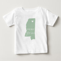 Mississippi Home Grown | Editable Colors State Map