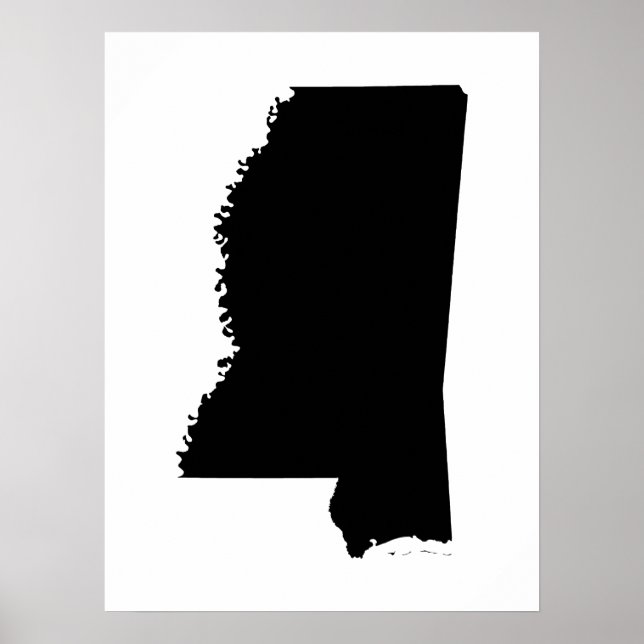 Mississippi in Black and White Poster (Front)