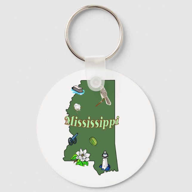 Mississippi Keychain (Front)