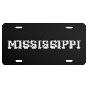 Mississippi License Plate