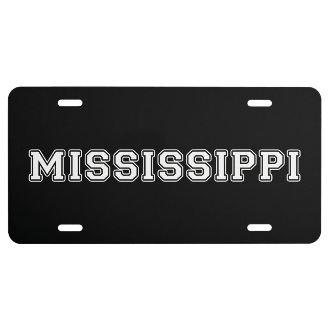 Mississippi License Plate (Front)