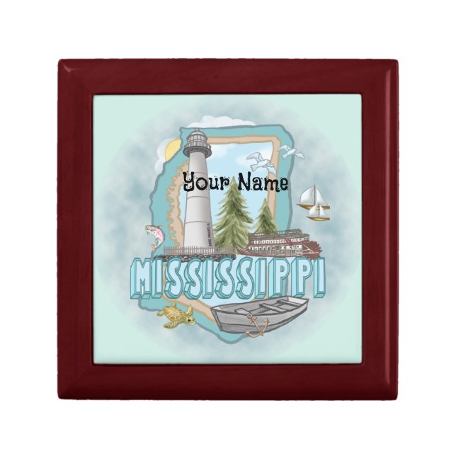 Mississippi Lighthouse  Gift Box (Front)