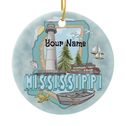 Mississippi Lighthouse  ornament