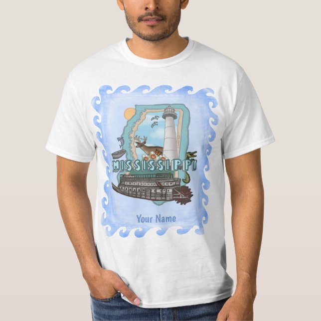 Mississippi Lighthouse t-shirt (Front)
