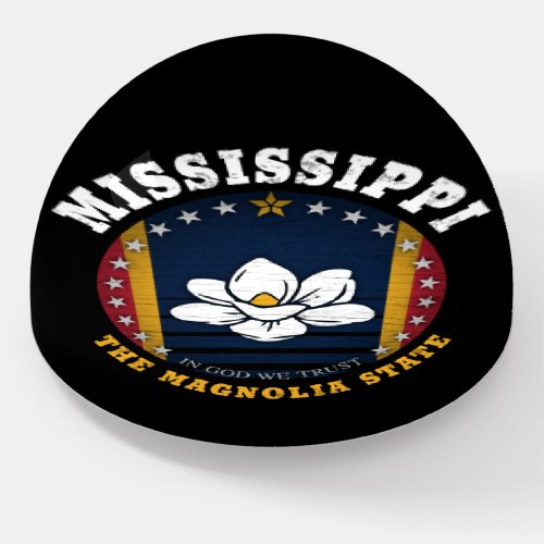 MISSISSIPPI MAGNOLIA STATE FLAG PAPERWEIGHT