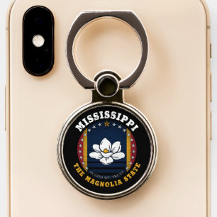 MISSISSIPPI MAGNOLIA STATE FLAG PHONE RING STAND