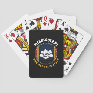 MISSISSIPPI MAGNOLIA STATE FLAG POKER CARDS