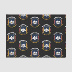 MISSISSIPPI MAGNOLIA STATE FLAG TISSUE PAPER