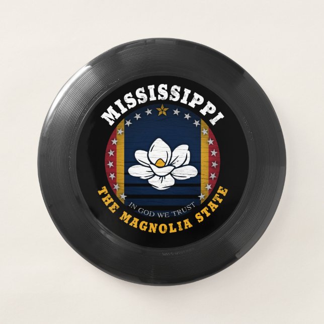 MISSISSIPPI MAGNOLIA STATE FLAG Wham-O FRISBEE (Front)
