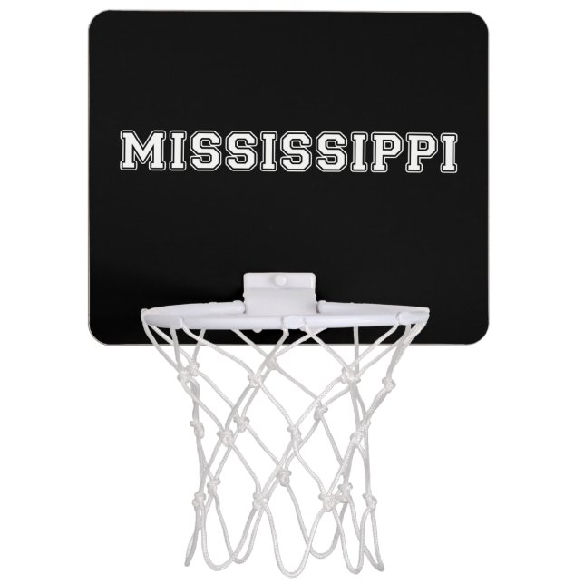 Mississippi Mini Basketball Hoop (Front)