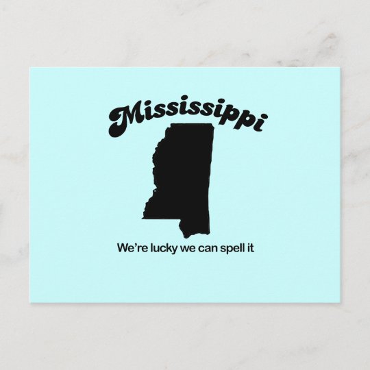 Mississippi Motto Spell it Postcard