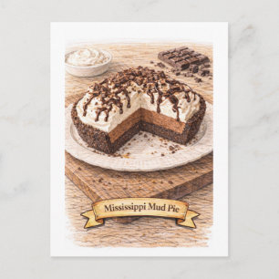 Mississippi Mud Pie (American Food Series) Postcard