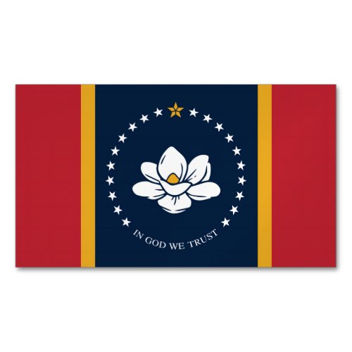 mississippi new flag usa united states america mag business card magnet