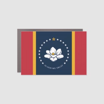 Mississippi New Flag Usa United States America Mag Car Magnet by tony4urban at Zazzle
