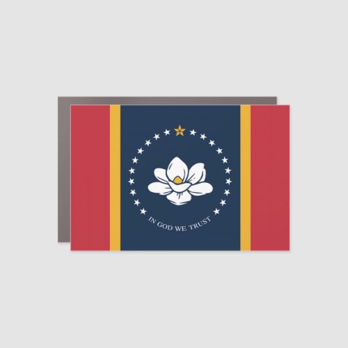 mississippi new flag usa united states america mag car magnet