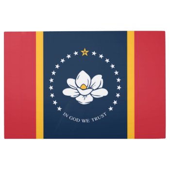 Mississippi New Flag Usa United States America Mag Metal Print by tony4urban at Zazzle