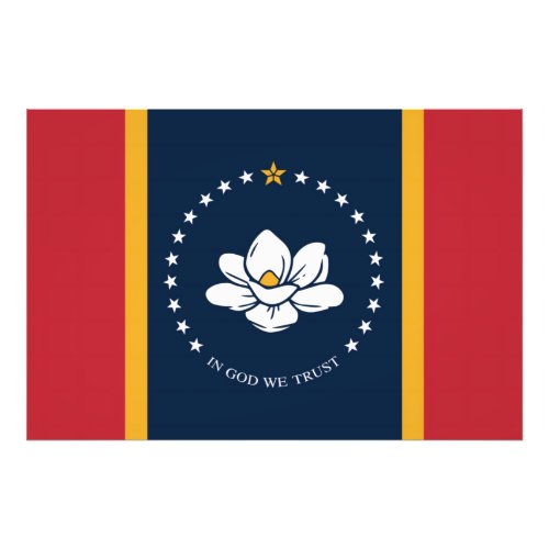 mississippi new flag usa united states america mag photo print