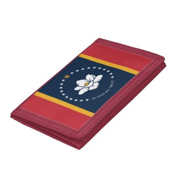 Mississippi New Flag Usa United States America Mag Trifold Wallet by tony4urban at Zazzle