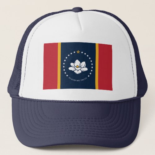 mississippi new flag usa united states america mag trucker hat