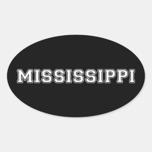 Mississippi Oval Sticker