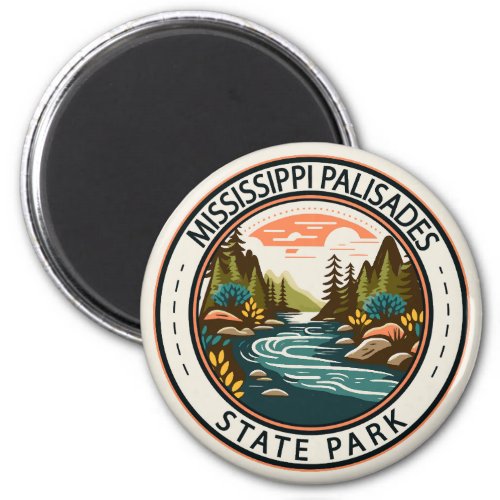 Mississippi Palisades State Park Illinois Badge Magnet