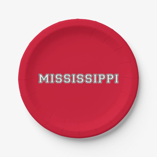 Mississippi Paper Plates (Front)