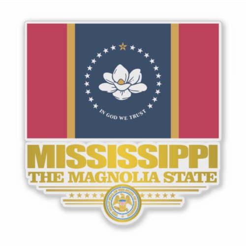 Mississippi Pride 2 Sticker