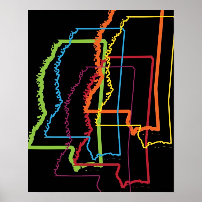 mississippi pride blur poster (Front)