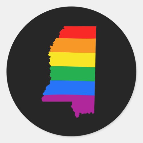 MISSISSIPPI PRIDE _png Classic Round Sticker