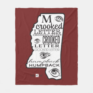 Mississippi Red Fleece Blanket