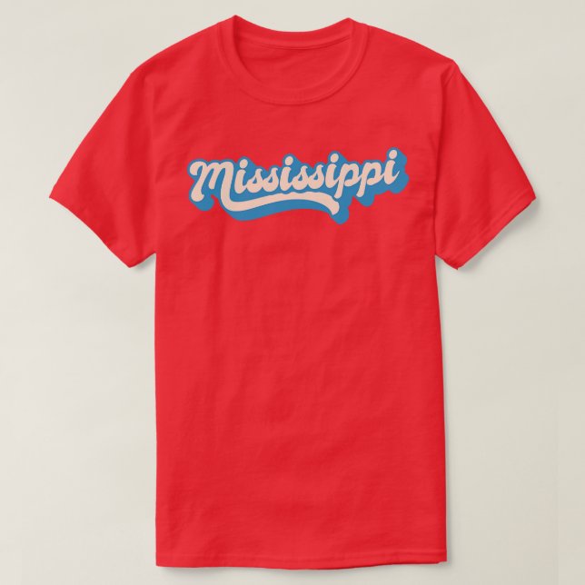 Mississippi Retro  1 T-Shirt (Design Front)