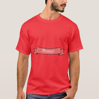 Mississippi Ribbon Label pink Oversized T-Shirt