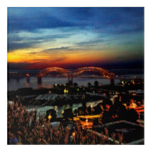 Mississippi River at Sunset in Memphis