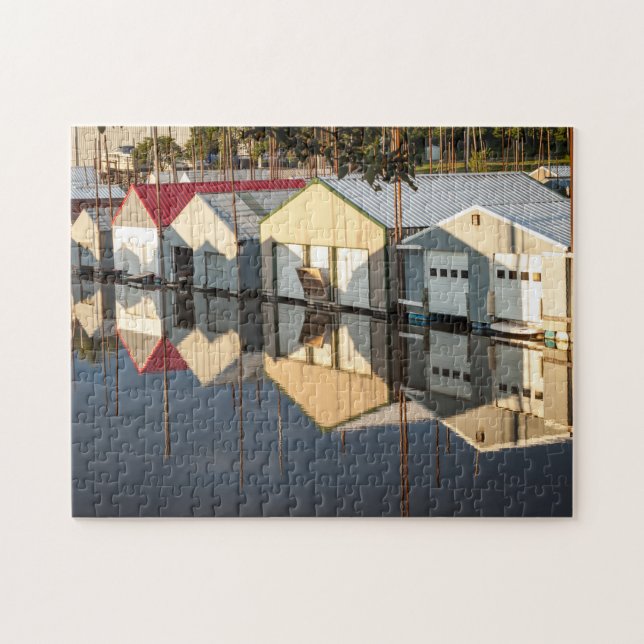 Mississippi river boathouses photo puzzle (Horizontal)