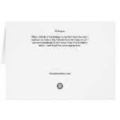 Mississippi River Bridge Cards (Back Horizontal)
