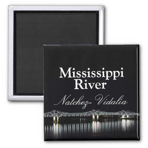 Mississippi River Bridge _ Natchez Vidalia magnet