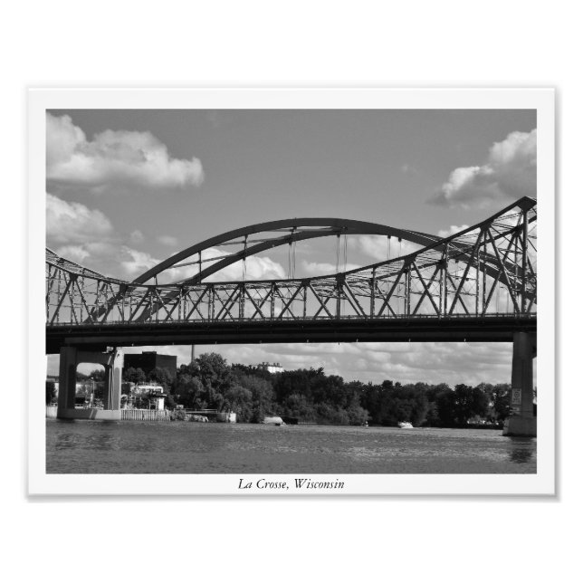 Mississippi River Bridge Photo Print (Front)