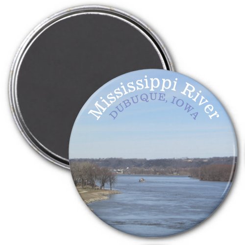 Mississippi River Dubuque Iowa Souvenir Magnet