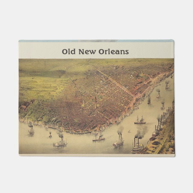 Mississippi River, New Orleans water front, Doormat (Front)