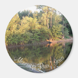 Mississippi River Reflection Photo Magnet