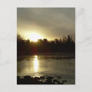 Mississippi river Sunrise reflection Postcard
