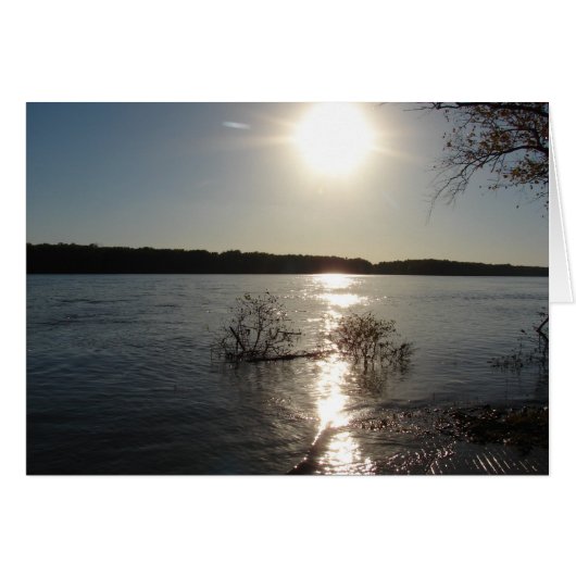 Mississippi River Sunset Cards (Front Horizontal)