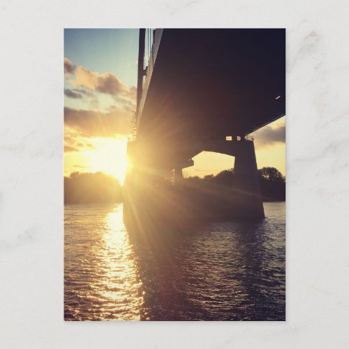 mississippi river sunset cruise postcard