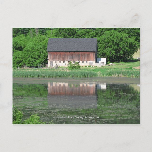 Mississippi River Valley Postcard (Front)