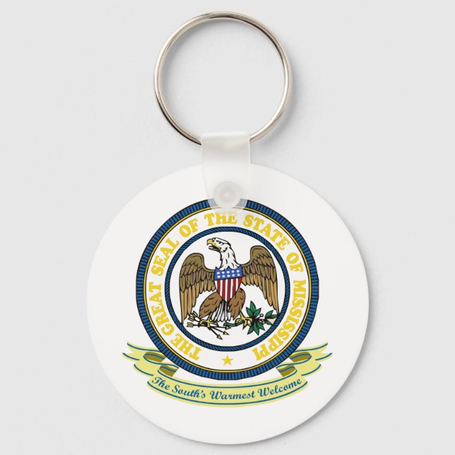 Mississippi Seal Keychain (Front)