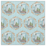Mississippi Shells Lighthouse Fabric
